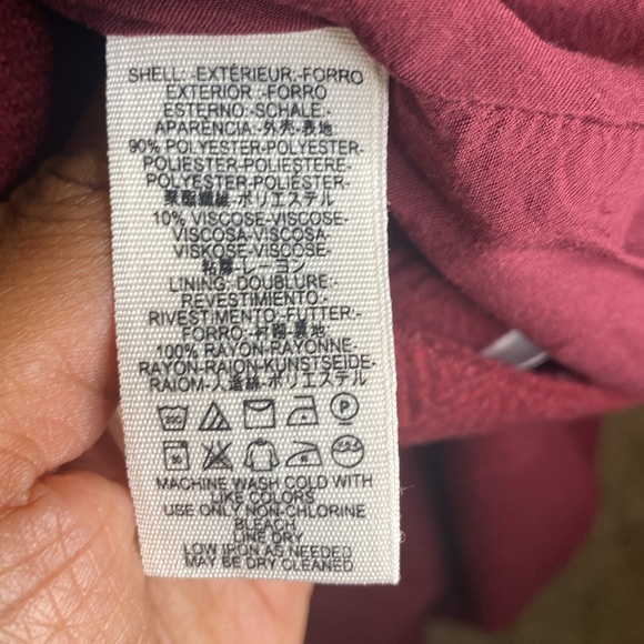 Free People Mini Burgundy Side Zip Skirt 10 - Picture 6 of 8